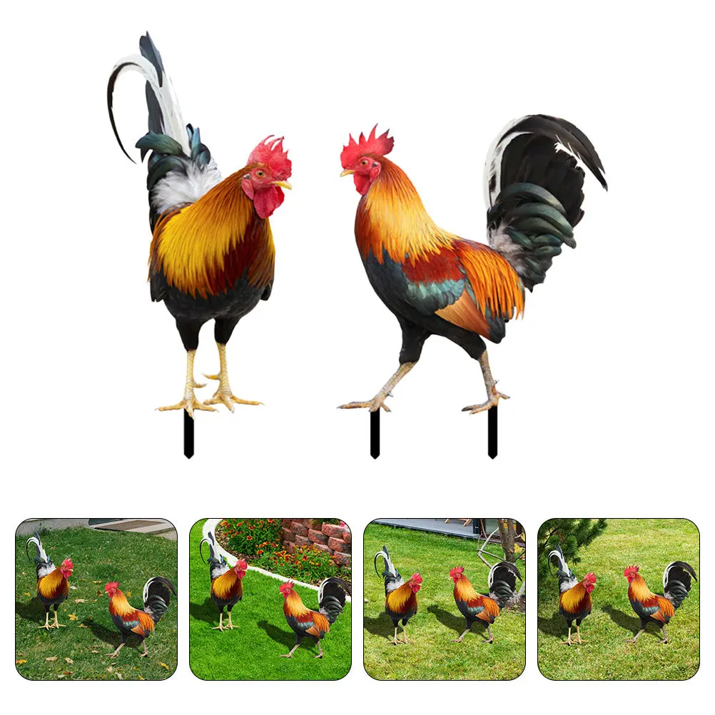 2Pcs Acrylic Rooster Yard Stake Garden Decorative Ground Inserted Lawn Stake for Outdoor Yard Scene Ground Inserted Rooster
2Pcs Acrylic Rooster Yard Stake Garden Decorative Ground Inserted Lawn Stake for Outdoor Yard Scene Ground Inserted Rooster