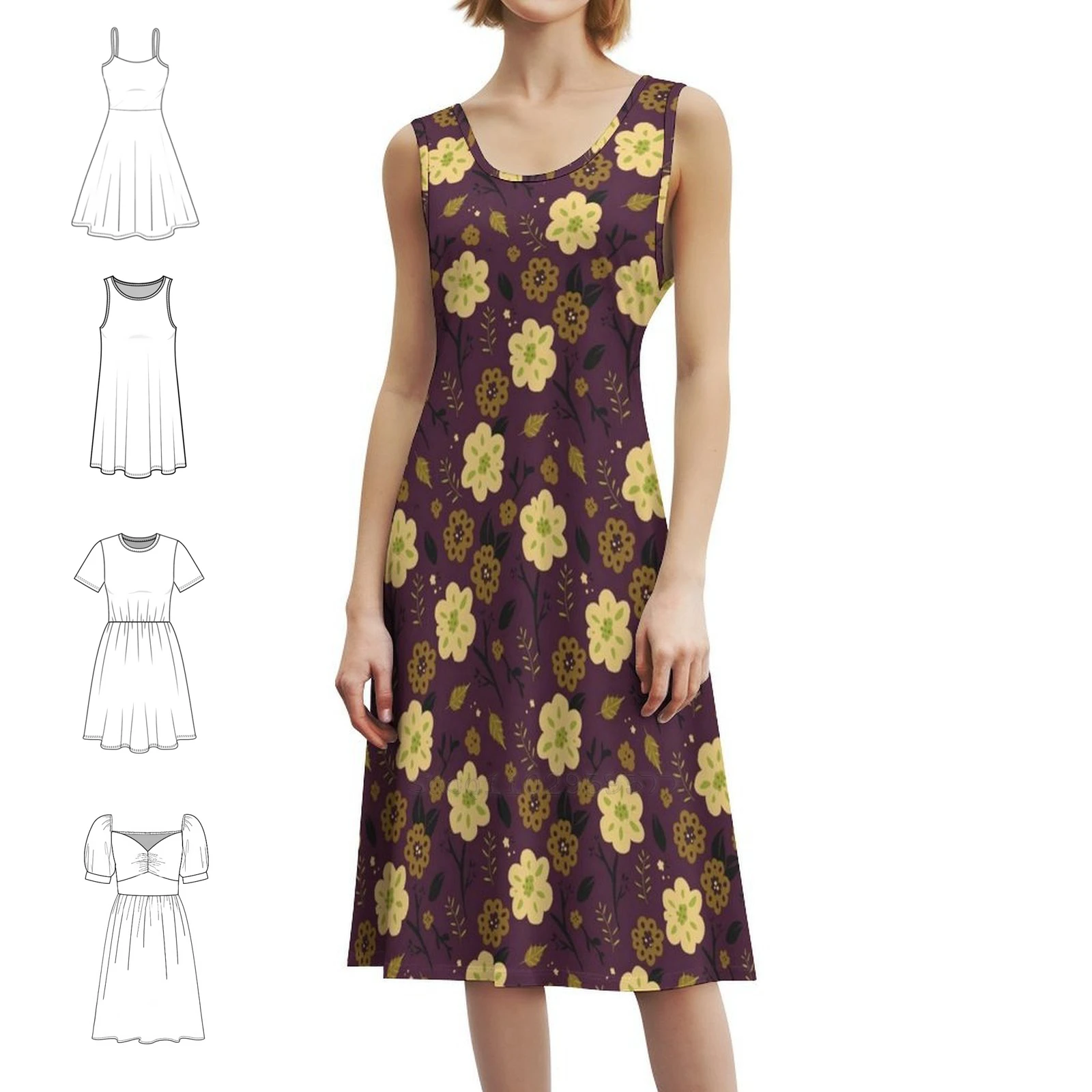 Flowers-Subtle Purple Sweetheart Neckline Dress Elegant Summer Party Dress For Women Florals Botanical Purple Pattern Flower
Flowers-Subtle Purple Sweetheart Neckline Dress Elegant Summer Party Dress For Women Florals Botanical Purple Pattern Flower