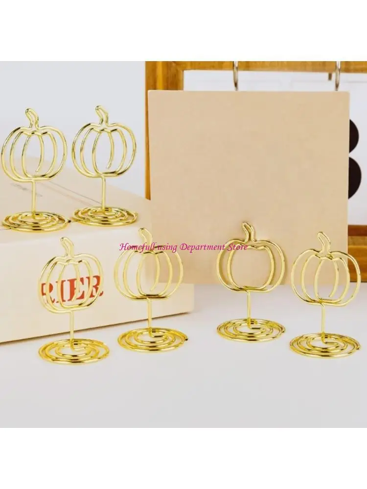 10Pcs Pumpkin Metal Note Holder Table Number Stand Picture Display Holders 
10Pcs Pumpkin Metal Note Holder Table Number Stand Picture Display Holders