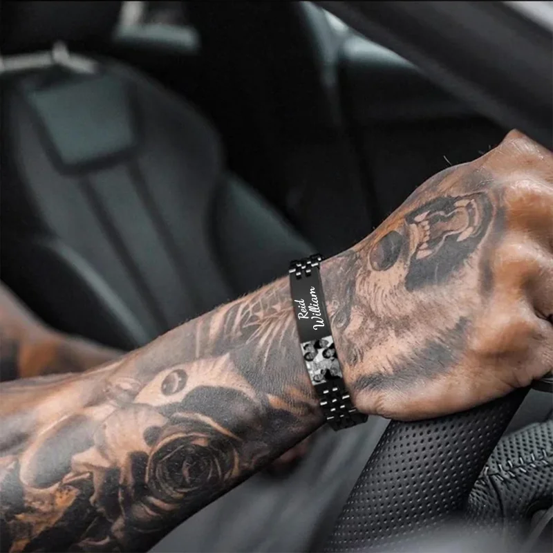 Customized Photos/Names Stainless Steel Men's Fashion Bracelets, Birthday/Christmas Gifts for Father/Brother/Son
Customized Photos/Names Stainless Steel Men's Fashion Bracelets, Birthday/Christmas Gifts for Father/Brother/Son