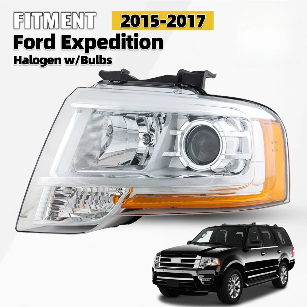 Halogen Headlight For 2015-2017 Ford Expedition with Bulb Projector Driver Side
Halogen Headlight For 2015-2017 Ford Expedition with Bulb Projector Driver Side