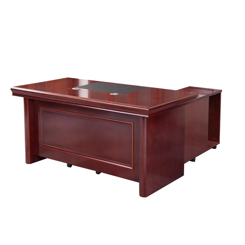 Chinese paint desk sticker solid wood veneer office furniture boss table president boss table high-end class table
Chinese paint desk sticker solid wood veneer office furniture boss table president boss table high-end class table