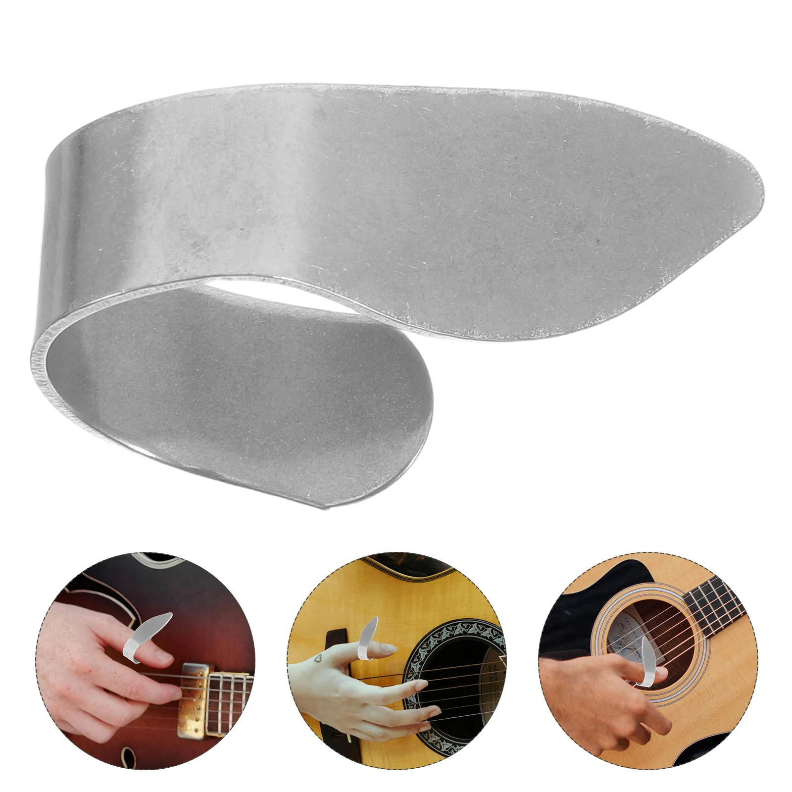 LA03B Stainless Steel Thumb Guitar Picks for Guitar Ukulele Playing (Silver) Thumb Picks Thumb Picks for Guitar
LA03B Stainless Steel Thumb Guitar Picks for Guitar Ukulele Playing (Silver) Thumb Picks Thumb Picks for Guitar