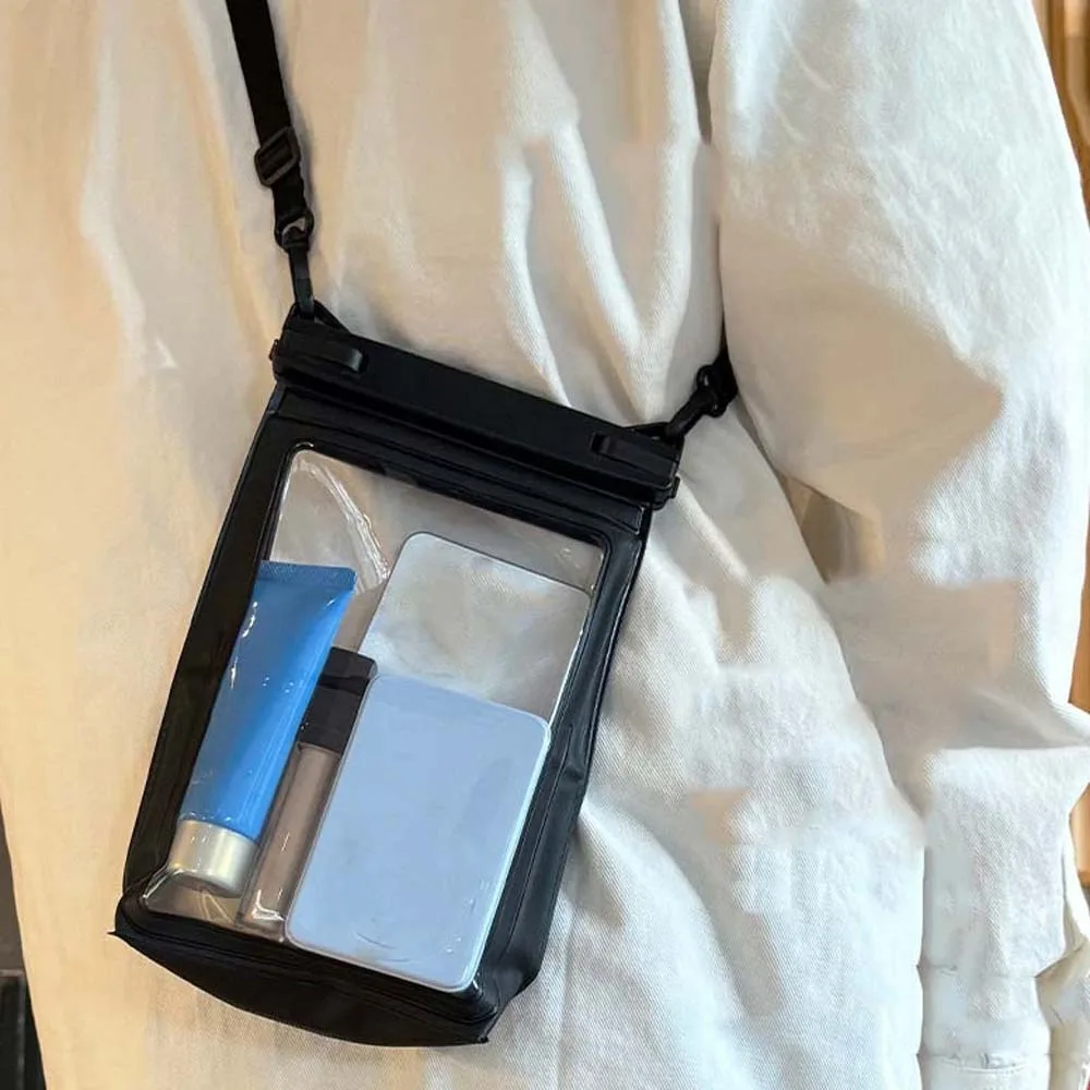 Adjustable Strap Waterproof Phone Pouch Lightweight Large Capacity Transparent Hanging Neck Bag EVA White PVC Storage Pack
Adjustable Strap Waterproof Phone Pouch Lightweight Large Capacity Transparent Hanging Neck Bag EVA White PVC Storage Pack