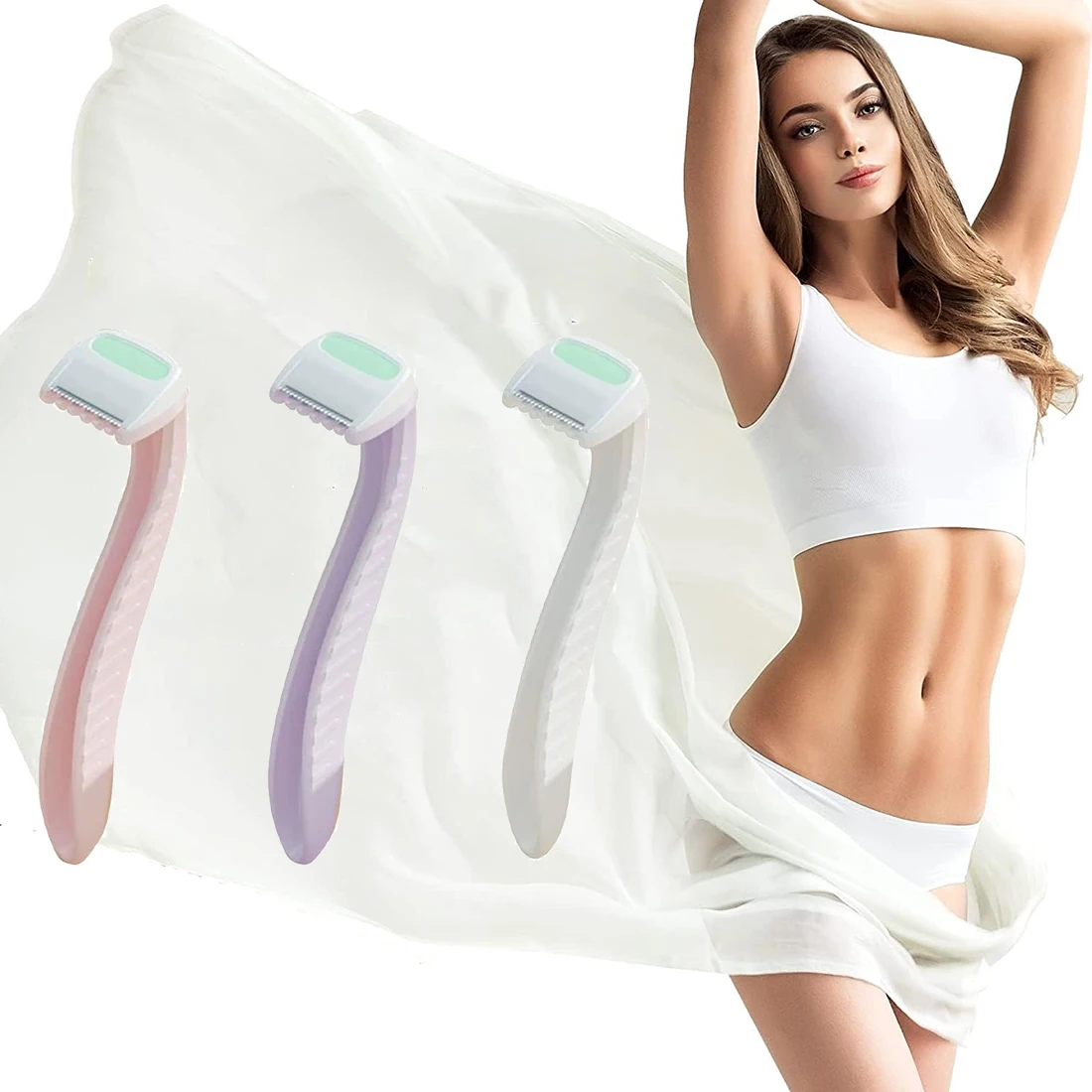 Pack of 3 Women Bikini Line Razors Shaver Pubic Hair Removal Beauty T-Type For Body Arm Leg Hair Razor Shaver Bikini Trimmer
Pack of 3 Women Bikini Line Razors Shaver Pubic Hair Removal Beauty T-Type For Body Arm Leg Hair Razor Shaver Bikini Trimmer