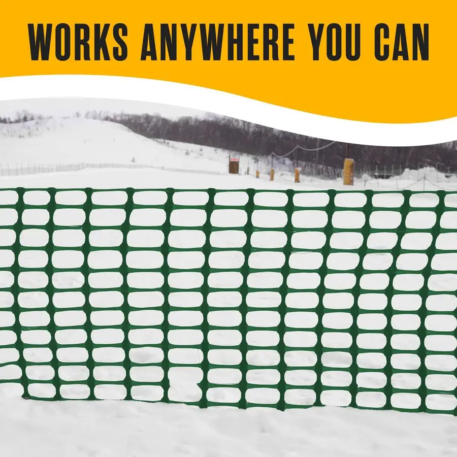 Fencing, Temporary Fence, Snow Fence, 4x100 Feet, 10.55 lb roll, Green Plastic Fencing, Deer Netting, Plastic Mesh Roll, Safety
Fencing, Temporary Fence, Snow Fence, 4x100 Feet, 10.55 lb roll, Green Plastic Fencing, Deer Netting, Plastic Mesh Roll, Safety