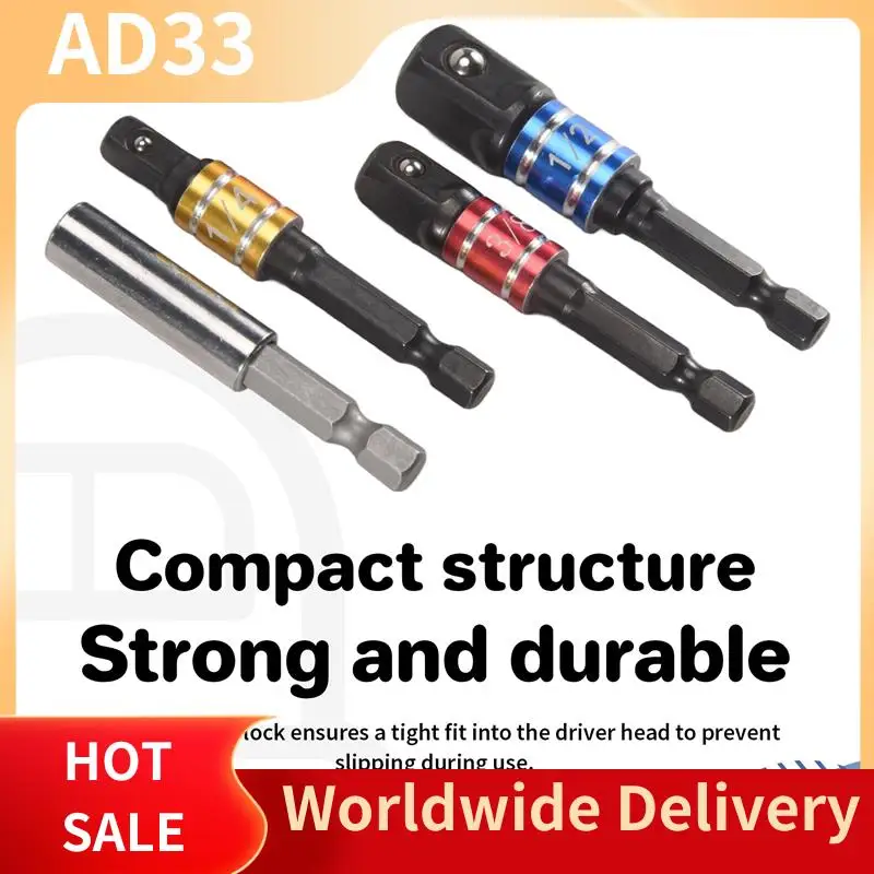 Top Deals 4 Pieces Impact Driver Socket Adapter Set With Magnetic Extension Bit Holder For 1/4 Inch Hex Shank To Square Socket T
Top Deals 4 Pieces Impact Driver Socket Adapter Set With Magnetic Extension Bit Holder For 1/4 Inch Hex Shank To Square Socket T