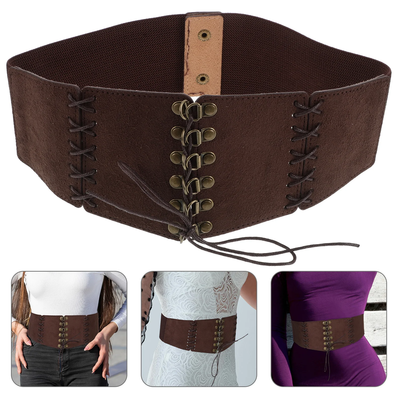 Fashionable Wide Waist For Pu Sash Cute Dress Accessory Vintage Boho Style Wrap Retro Corset Waistband Wide Women Skirt Goth
Fashionable Wide Waist For Pu Sash Cute Dress Accessory Vintage Boho Style Wrap Retro Corset Waistband Wide Women Skirt Goth