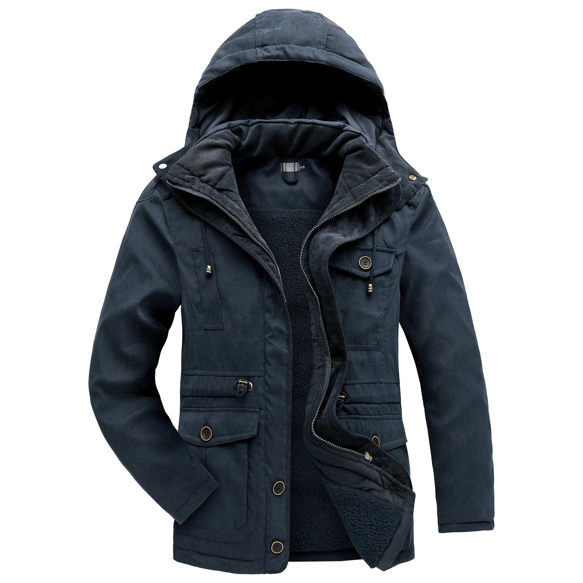 Hooded Jacket Parkas Multi Pockets Overcoat Loose-fit Coats US SIZE Men Winter Parkas Casual Outerwear Warm Hooded Work Clothes
Hooded Jacket Parkas Multi Pockets Overcoat Loose-fit Coats US SIZE Men Winter Parkas Casual Outerwear Warm Hooded Work Clothes