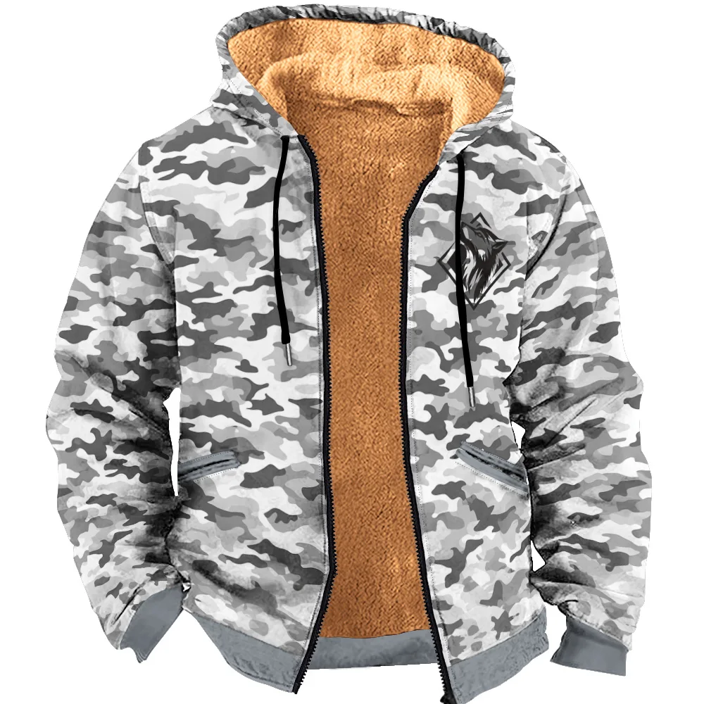 Men's Winter Outerwear-Thickened Fleece Parkas Jackets, Warm Male Hooded Coats with Wool and Cardigan for Fashionable Look
Men's Winter Outerwear-Thickened Fleece Parkas Jackets, Warm Male Hooded Coats with Wool and Cardigan for Fashionable Look