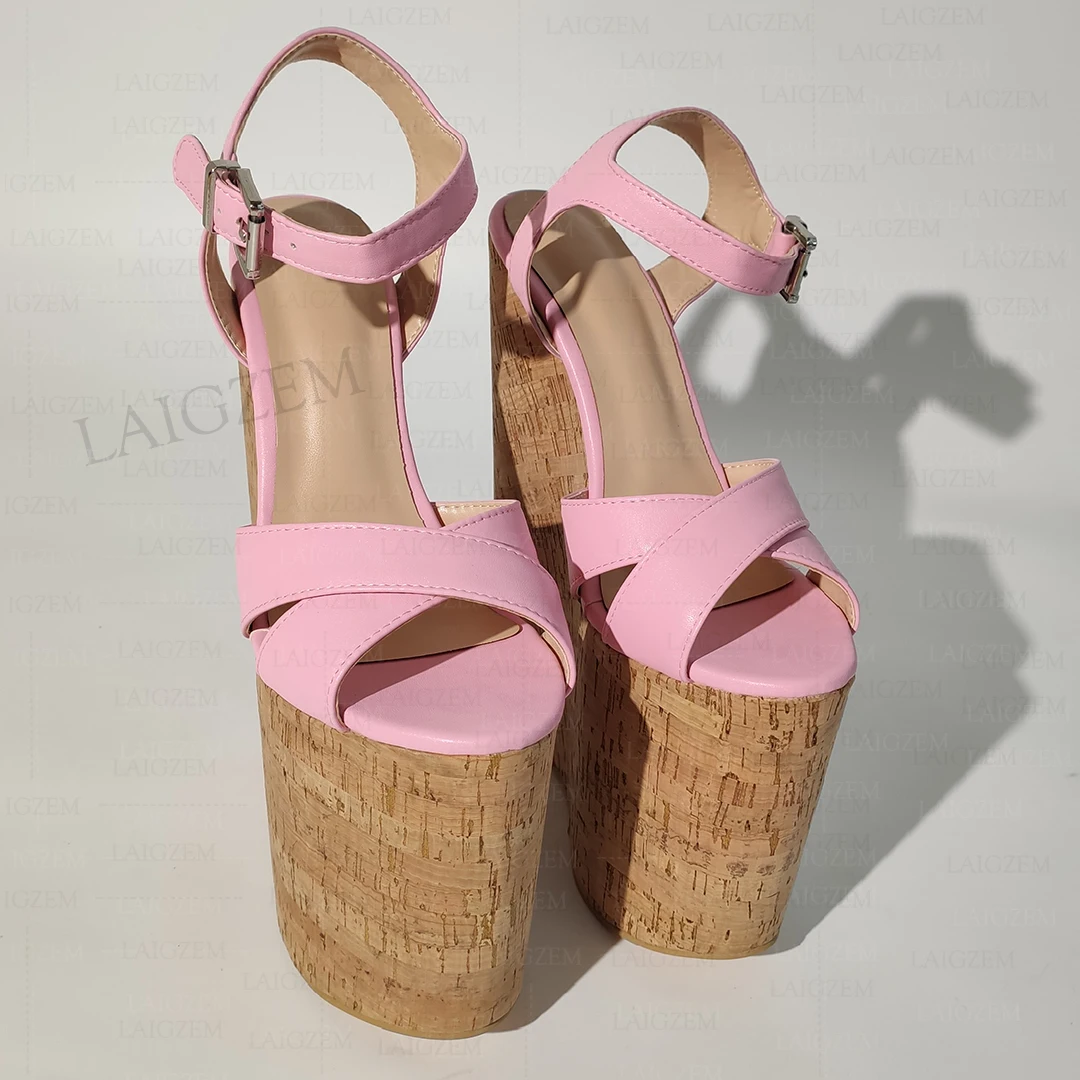 BERZIMER Women Sandals Platform Wedges 22CM Open Toe High Heels Faux Leather Height Increase Shoes Woman Plus Size 38 43 45 48
BERZIMER Women Sandals Platform Wedges 22CM Open Toe High Heels Faux Leather Height Increase Shoes Woman Plus Size 38 43 45 48