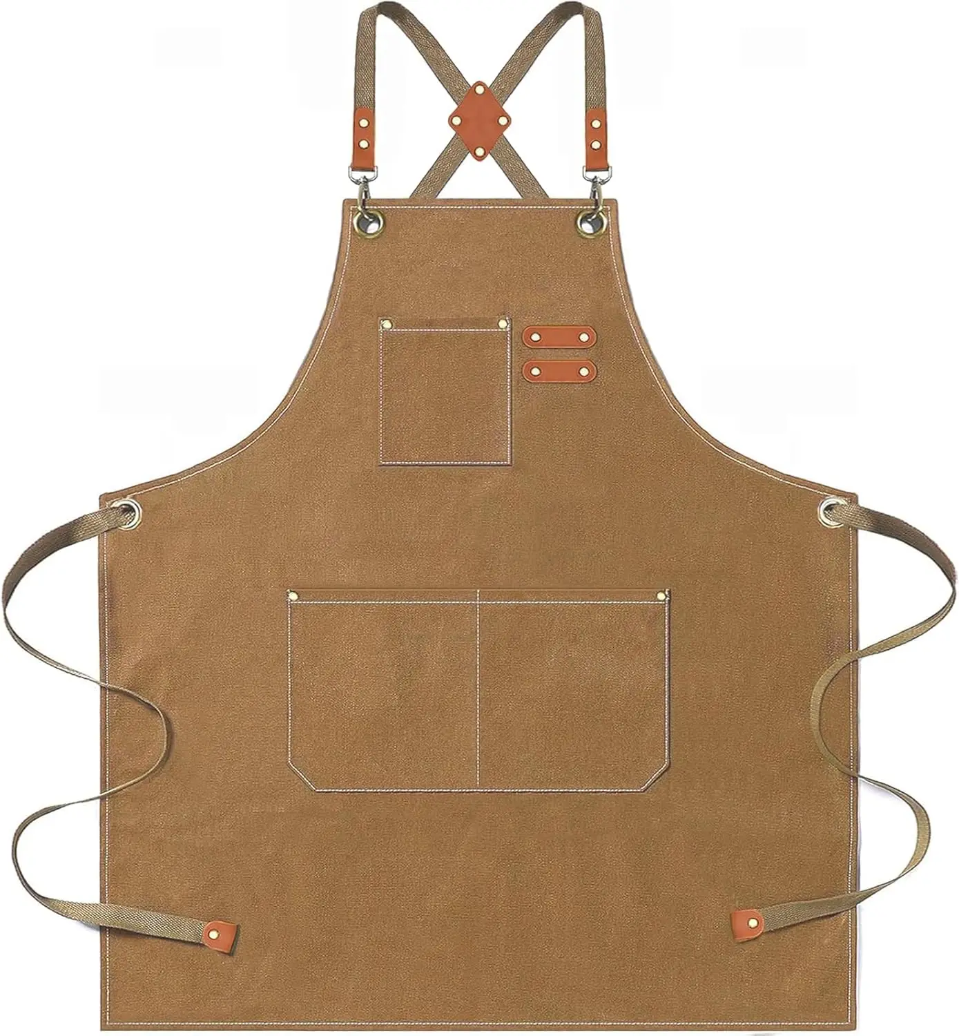 Large Pocket Cross Back Apron for Men and Women, 16-Oz Cotton Canvas
Large Pocket Cross Back Apron for Men and Women, 16-Oz Cotton Canvas