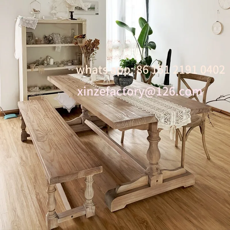 Customizable American Country Solid Wood Dining Table Vintage Wabi-sabi Style B&B Pastoral Rectangular French Dining Table
Customizable American Country Solid Wood Dining Table Vintage Wabi-sabi Style B&B Pastoral Rectangular French Dining Table
