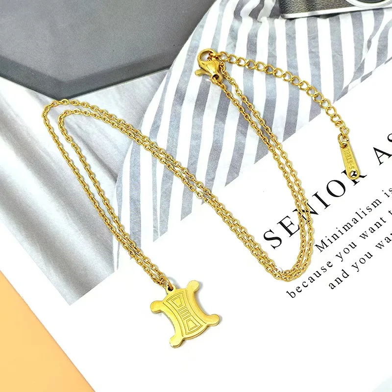 Triumphal Arch pendant necklace, fashionable and niche design, high-end sense, simple and versatile collarbone chain
Triumphal Arch pendant necklace, fashionable and niche design, high-end sense, simple and versatile collarbone chain