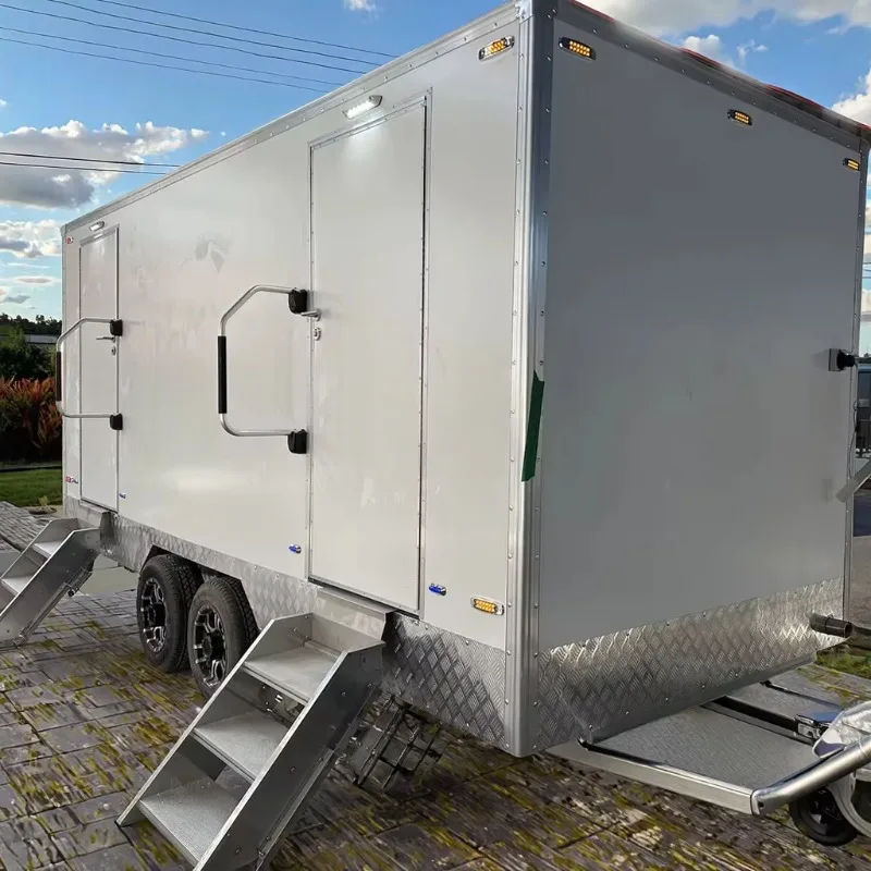 Custom Multifunctional Mobile Luxury Restroom Trailers, Prefabricated Portable Toilet with Shower for Disability
Custom Multifunctional Mobile Luxury Restroom Trailers, Prefabricated Portable Toilet with Shower for Disability