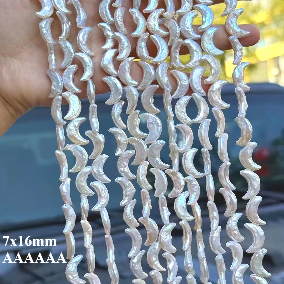7x16mm 6A Natural Freshwater White Moon Pearl Baroque Isolated Loose Bead Women Gift Jewelry DIY Necklace Bracelet Accessories
7x16mm 6A Natural Freshwater White Moon Pearl Baroque Isolated Loose Bead Women Gift Jewelry DIY Necklace Bracelet Accessories