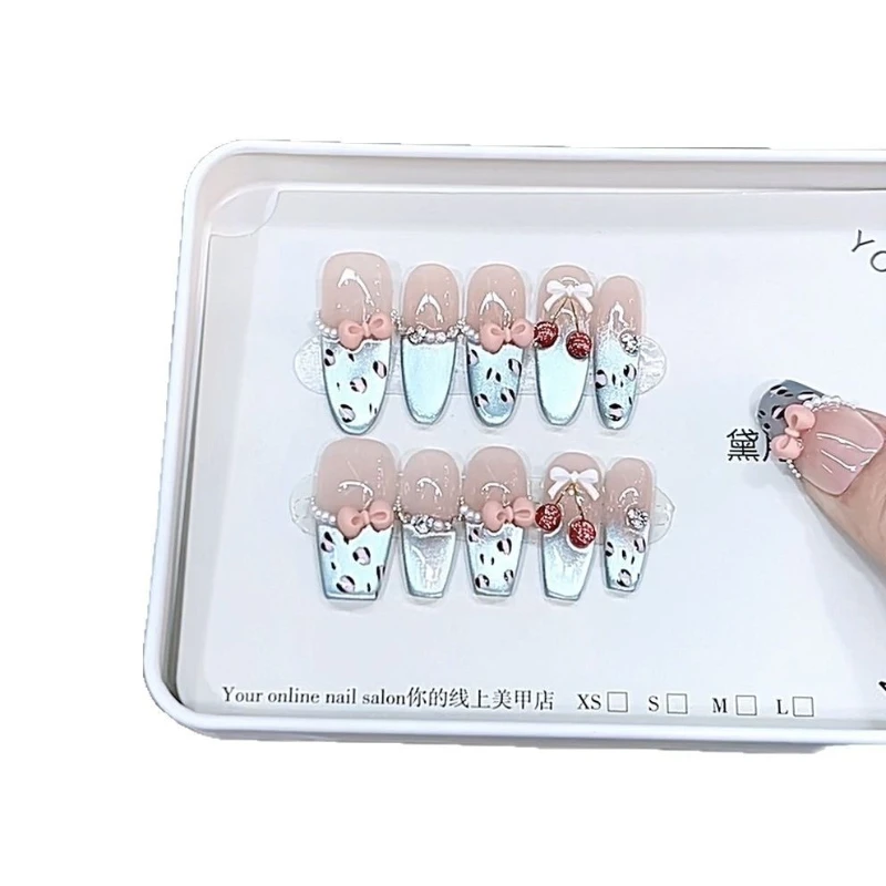 Гвоздь ручной работы, синяя вишня, трехмерная, ручная роспись, большая вишня, леопардовый принт, наклейка для ногтей «кошачий глаз» 
Гвоздь ручной работы, синяя вишня, трехмерная, ручная роспись, большая вишня, леопардовый принт, наклейка для ногтей «кошачий глаз»