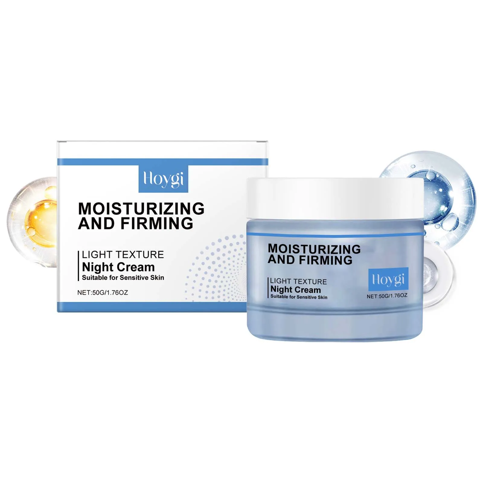 Moisturizing & Firming Night Cream - Lightweight Formula for Sensitive Skin, Anti-Aging Hydration - 50g/1.76oz
Moisturizing & Firming Night Cream - Lightweight Formula for Sensitive Skin, Anti-Aging Hydration - 50g/1.76oz
