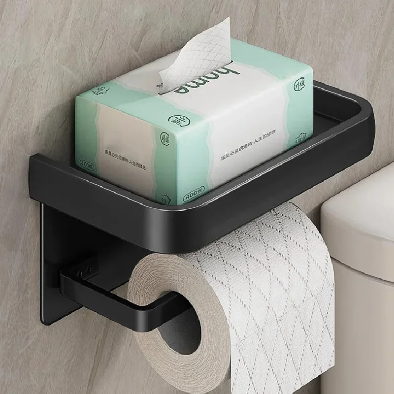 Aluminum Alloy Toilet Paper Holder Tissue Rack Bathroom Tissue Holder for Bathroom Storage Shelf Bathroom Accessories
Aluminum Alloy Toilet Paper Holder Tissue Rack Bathroom Tissue Holder for Bathroom Storage Shelf Bathroom Accessories