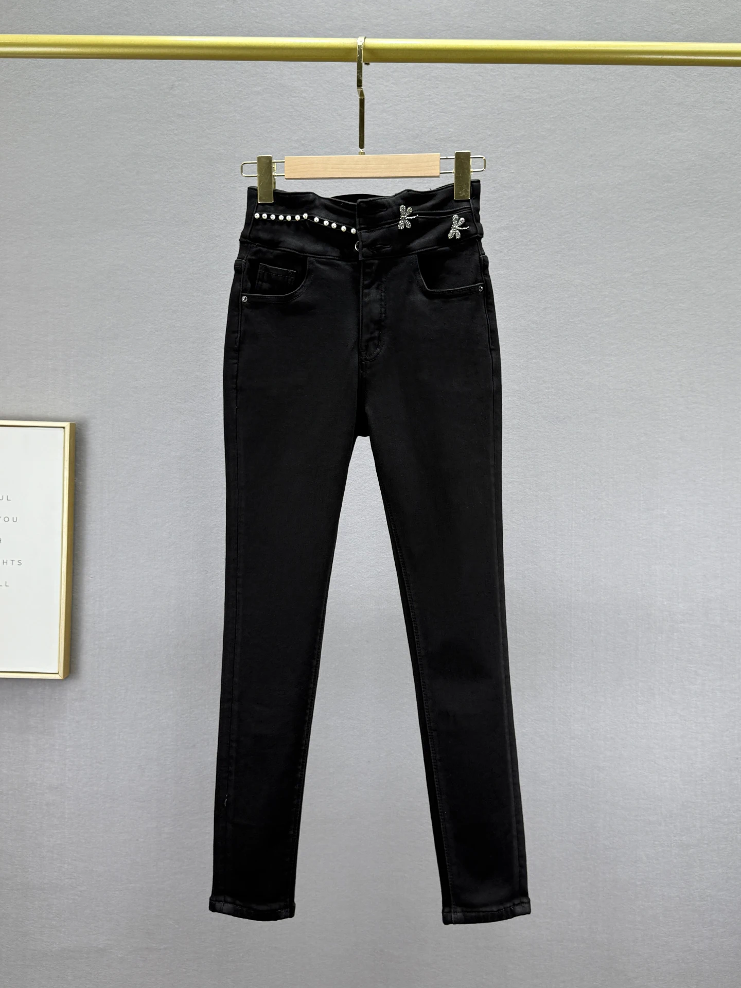 Women's Fce Lined High Waist Slim Fit Jeans European Sle Nine Point Pencil Pants Winter New Arrival Faion Ladies Jeans
Women's Fce Lined High Waist Slim Fit Jeans European Sle Nine Point Pencil Pants Winter New Arrival Faion Ladies Jeans