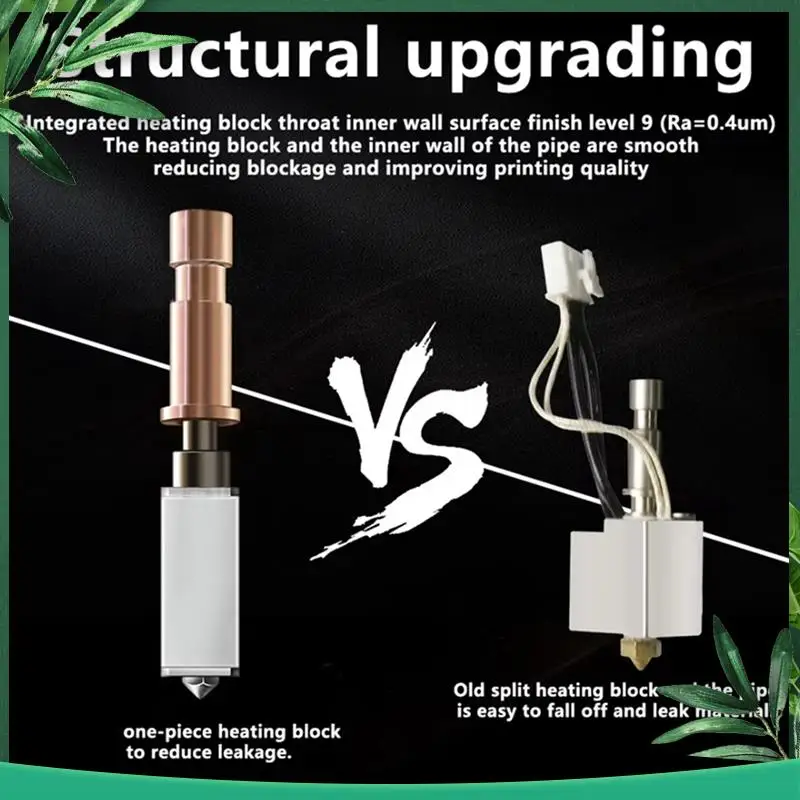 (NEW) Hotend Nozzle Combo Head For Anycubic Kobra S1 S1C 24V 48W Rapid Heating 320℃ 3D Printer Accessories 2 Sets
(NEW) Hotend Nozzle Combo Head For Anycubic Kobra S1 S1C 24V 48W Rapid Heating 320℃ 3D Printer Accessories 2 Sets