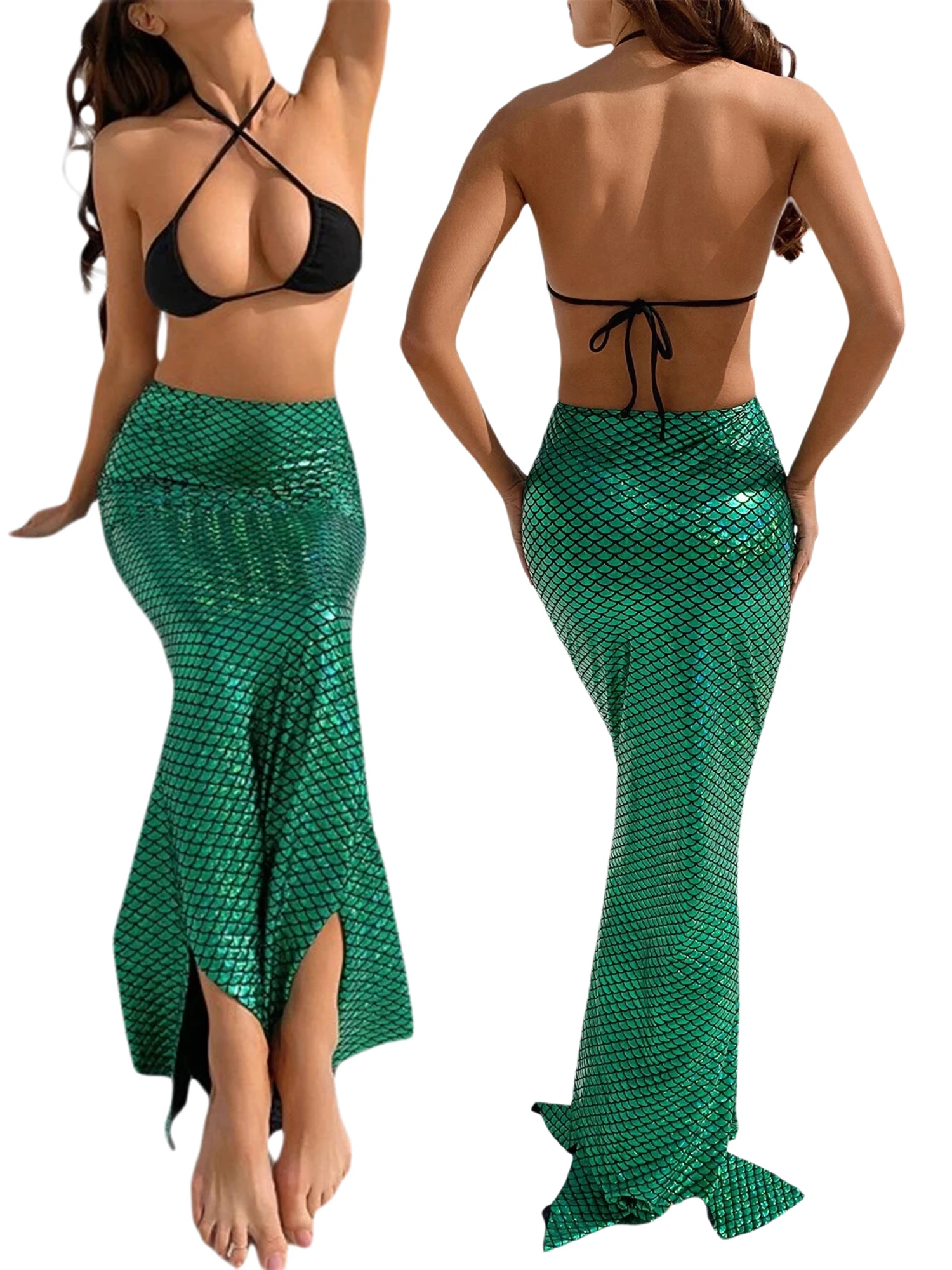 Female Long Skirt Fish Scale Print High Waist Package Hip Skirt Close-Fitting Dress for Summer Autumn Green
Female Long Skirt Fish Scale Print High Waist Package Hip Skirt Close-Fitting Dress for Summer Autumn Green