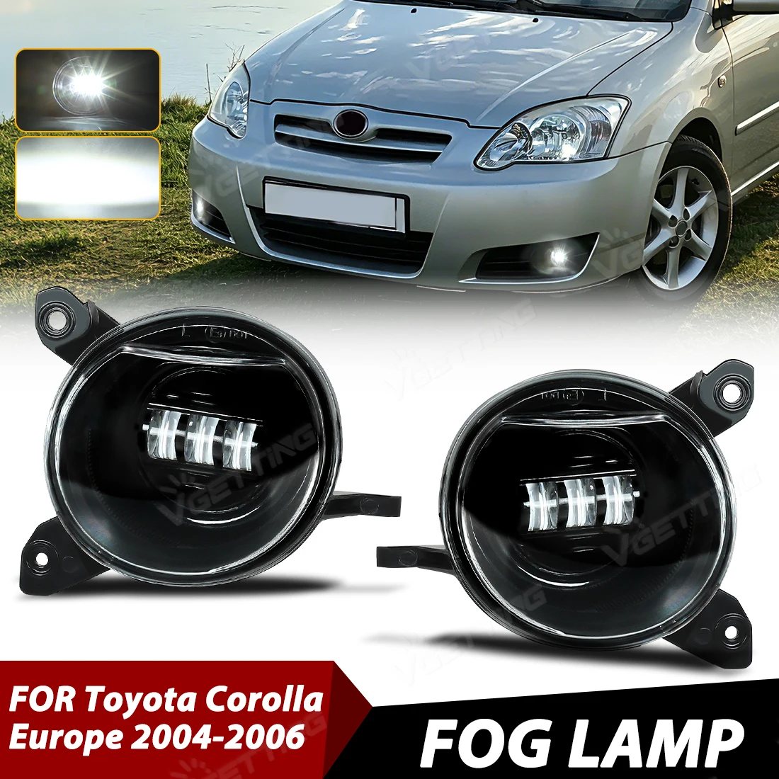 1 Pair LED Lens Front Bumper Fog Lamp For Toyota Corolla EU Version 2004 2005 2006 Yellow White Headlight Car Accessories 12V
1 Pair LED Lens Front Bumper Fog Lamp For Toyota Corolla EU Version 2004 2005 2006 Yellow White Headlight Car Accessories 12V