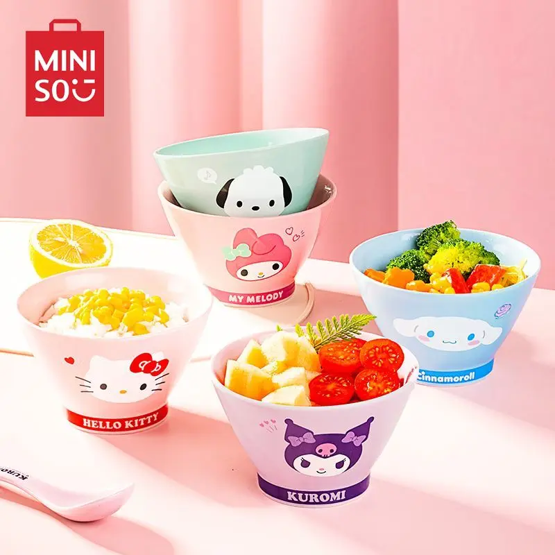 Керамическая бытовая посуда MINISO sanrio melody, детская миска для риса с милым рисунком, большая вместимость
Керамическая бытовая посуда MINISO sanrio melody, детская миска для риса с милым рисунком, большая вместимость