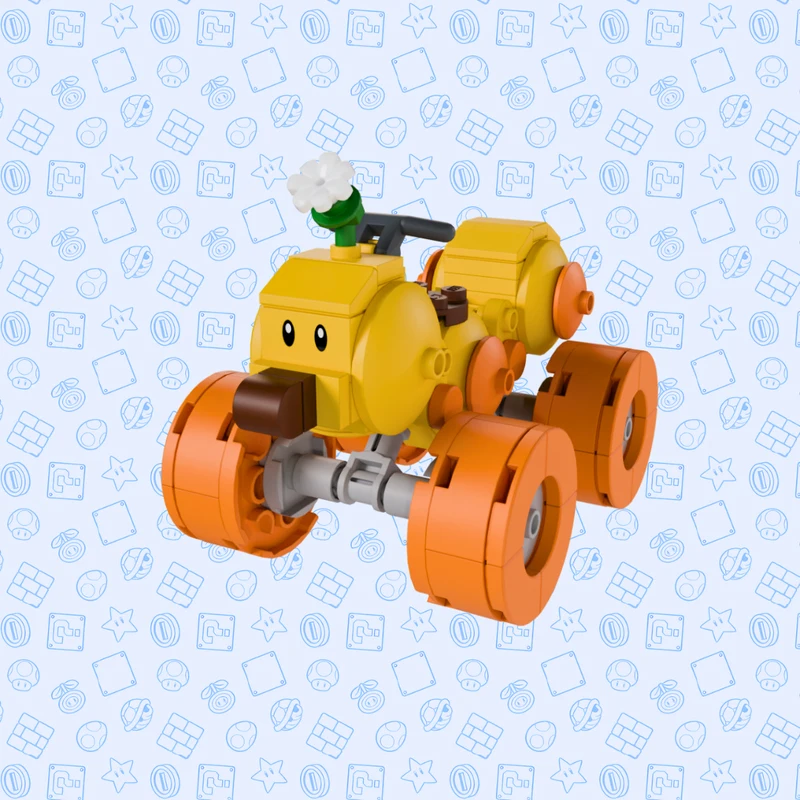 142PCS MOC Marioes Wild Wiggler Racing Vehicle Model DIY Model Building Blocks Birthday Toys Gift
142PCS MOC Marioes Wild Wiggler Racing Vehicle Model DIY Model Building Blocks Birthday Toys Gift