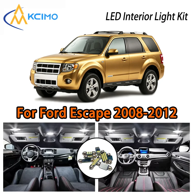 For Ford Escape 2008-2012 LED Kit, Two Color Choices, Super Bright Easy Install Interior Lights
For Ford Escape 2008-2012 LED Kit, Two Color Choices, Super Bright Easy Install Interior Lights