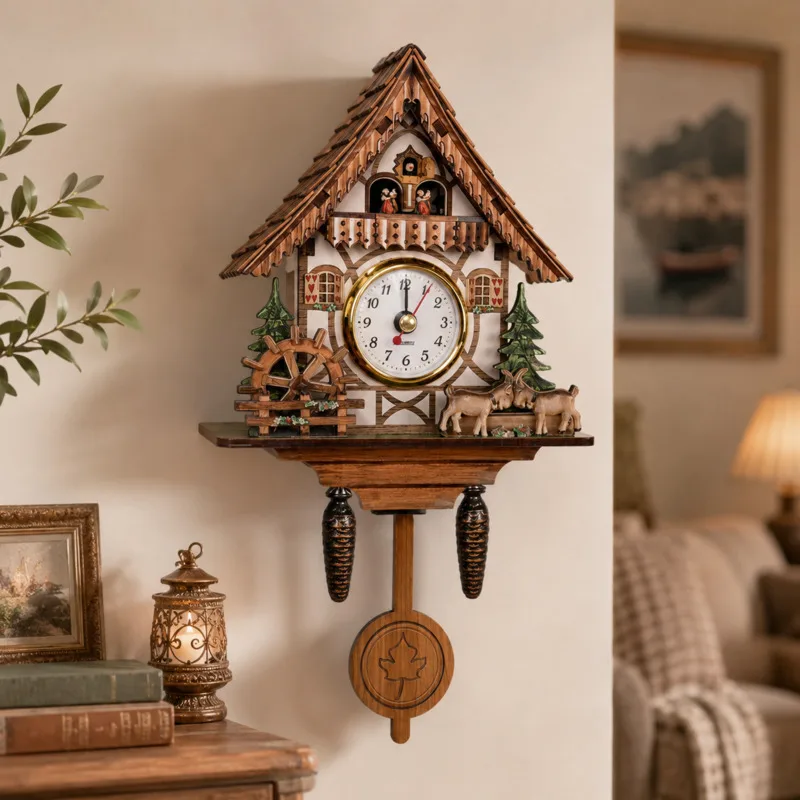 26cm Cuckoo Wall Clock Vintage Wooden Silent Quartz Home Living Room Bedroom Kitchen Decorative Battery Operated Timepiece Gift
26cm Cuckoo Wall Clock Vintage Wooden Silent Quartz Home Living Room Bedroom Kitchen Decorative Battery Operated Timepiece Gift