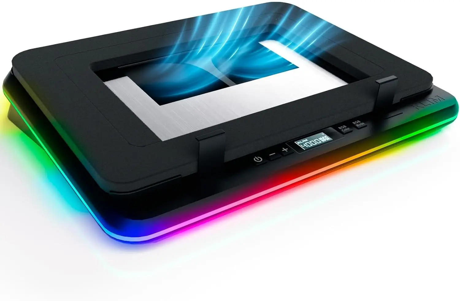 4x 4000 RPM Turbo Fans Laptop Cooling Pad with RGB, 4 USB Ports, Dual Power, Sealed Foam, Fits Up to 17"
4x 4000 RPM Turbo Fans Laptop Cooling Pad with RGB, 4 USB Ports, Dual Power, Sealed Foam, Fits Up to 17"