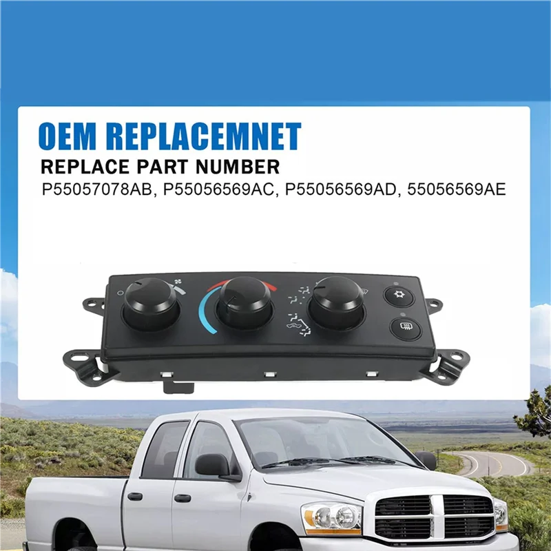 Air Conditioner Heater Climate Control Modules Temperature Control Unit P55056569AC For Dodge Ram 1500 2500 3500 06-08
Air Conditioner Heater Climate Control Modules Temperature Control Unit P55056569AC For Dodge Ram 1500 2500 3500 06-08