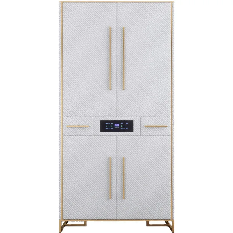 Smart wardrobe deodorization sterilization drying household small apartment bedroom cabinet light luxury white Internet
Smart wardrobe deodorization sterilization drying household small apartment bedroom cabinet light luxury white Internet
