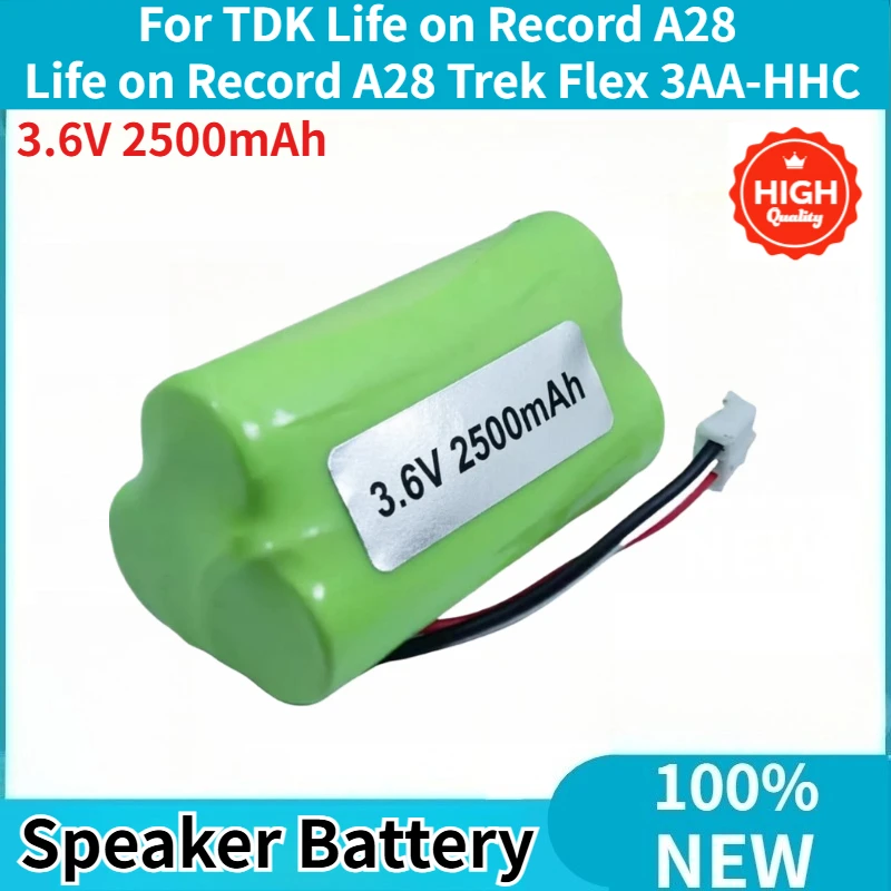 High Quality Speaker Battery 3.6V 2500mAh for TDK Life on Record A28 Life on Record A28 Trek Flex 3AA-HHC Brand New
High Quality Speaker Battery 3.6V 2500mAh for TDK Life on Record A28 Life on Record A28 Trek Flex 3AA-HHC Brand New