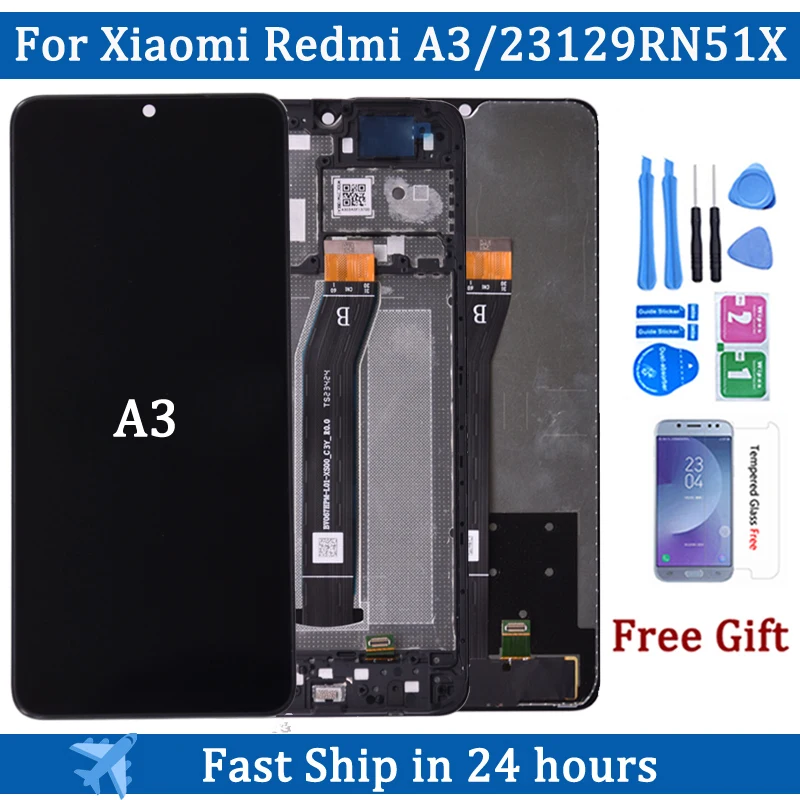 A3 Display Screen For Xiaomi Redmi A3 23129RN51X LCD Display Touch Screen Digitizer Assembly Replacement
A3 Display Screen For Xiaomi Redmi A3 23129RN51X LCD Display Touch Screen Digitizer Assembly Replacement