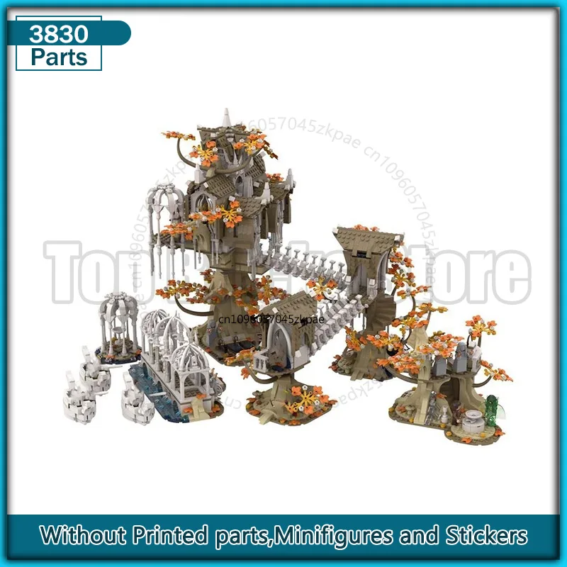 Moc Building Block Magical Rings Movie Scene UCS Lothlorien Model Castle Bricks DIY Assembly Street View Toy Collection Gifts
Moc Building Block Magical Rings Movie Scene UCS Lothlorien Model Castle Bricks DIY Assembly Street View Toy Collection Gifts