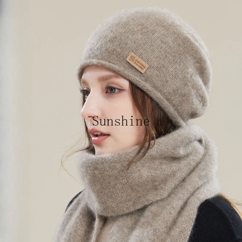 Women's autumn and winter new thickened warm plush cold hat knitted wool stack confinement hat
Women's autumn and winter new thickened warm plush cold hat knitted wool stack confinement hat