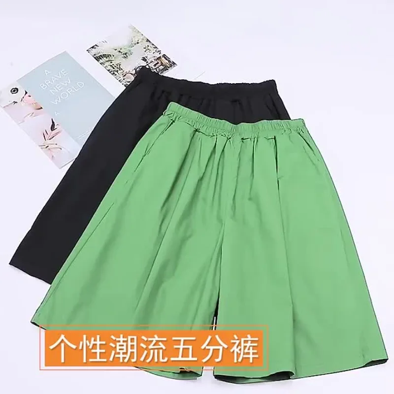 2024 Summer New Women's Shorts Loose Plus Size Woman Clothing Pockets Wide Leg Pantsalone Elastic Waist Female Shorts KE7963
2024 Summer New Women's Shorts Loose Plus Size Woman Clothing Pockets Wide Leg Pantsalone Elastic Waist Female Shorts KE7963