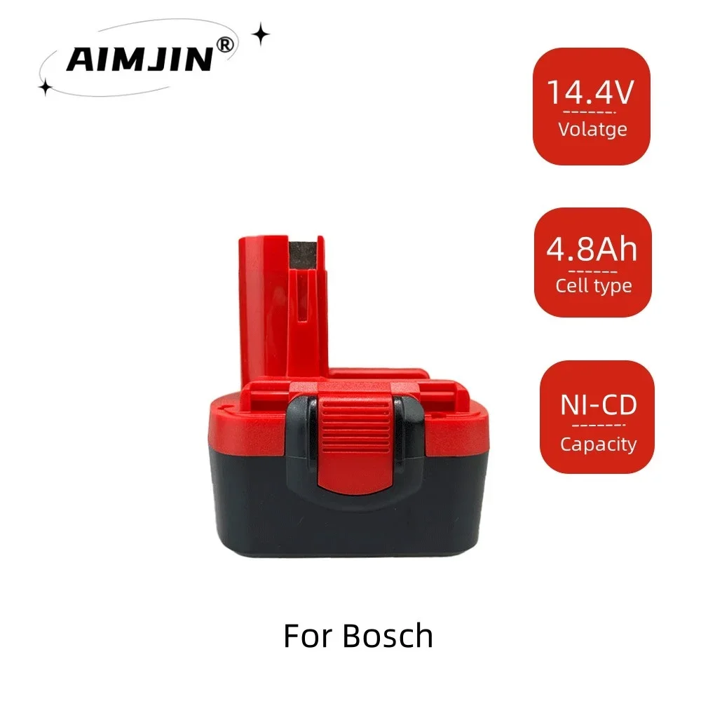 New 14.4V 4800mAh Rechargeable Battery for bosch 14.4V 4.8ah Battery BAT038 BAT040 BAT140 BAT159 BAT041
New 14.4V 4800mAh Rechargeable Battery for bosch 14.4V 4.8ah Battery BAT038 BAT040 BAT140 BAT159 BAT041