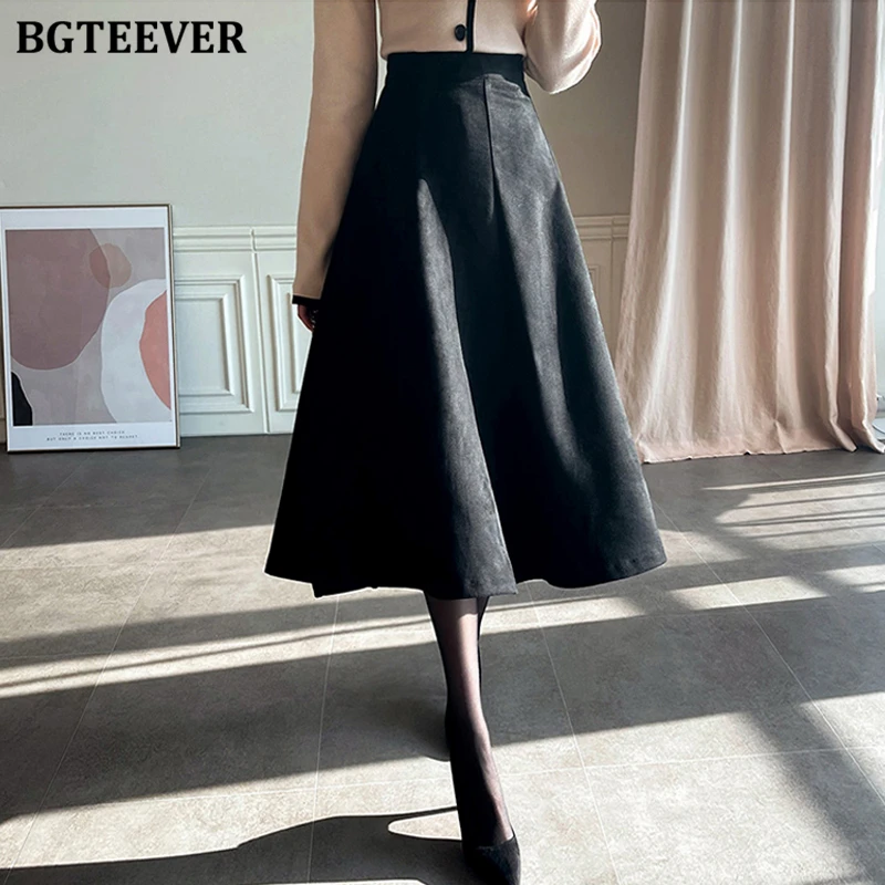 BGTEEVER Vintage High Waist Female Long Skirts Autumn Elegant Loose Women Skirts Ladies A-line Skirts
BGTEEVER Vintage High Waist Female Long Skirts Autumn Elegant Loose Women Skirts Ladies A-line Skirts
