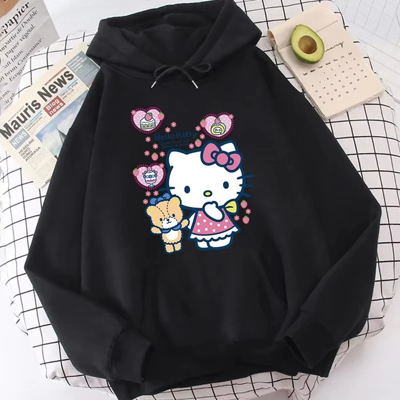 MINISO sSorts sSweatshirts Winter Clothes Luxury Clothing Women's Sanrio Hello Kitty Pattern Hoodie Kawaii Cat Print Sportswear
MINISO sSorts sSweatshirts Winter Clothes Luxury Clothing Women's Sanrio Hello Kitty Pattern Hoodie Kawaii Cat Print Sportswear