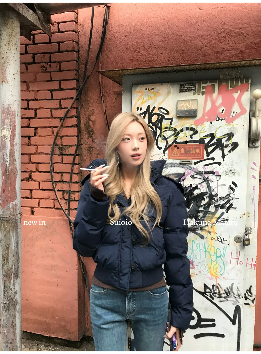 Autumn Winter Fur Hooded Jacket Women Outerwear Thick Dowon Cotton Padded Slim Short Parkas Female Cropped Puffer Bubble Coat 31 S3d8a4368099e490c83c7fec1820fba8do