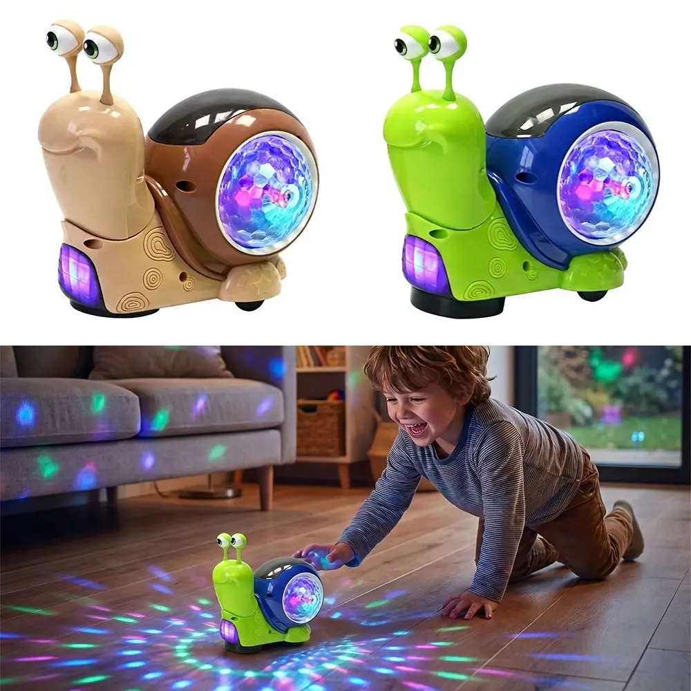 Funny Tummy Time Luminous Snail Toy Plastic Luminous Electric Snail Toy Musical Electric Interactive Sensory Toy for Kids
Funny Tummy Time Luminous Snail Toy Plastic Luminous Electric Snail Toy Musical Electric Interactive Sensory Toy for Kids