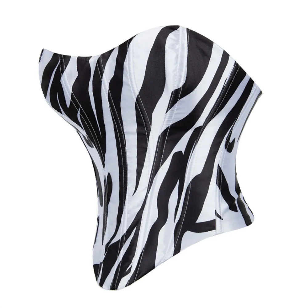 Women Sexy Overbust Corsets Crop Tops European and American Zebra Graffiti Color Bustiers Lace-Up Body Shaper Corselet
Women Sexy Overbust Corsets Crop Tops European and American Zebra Graffiti Color Bustiers Lace-Up Body Shaper Corselet
