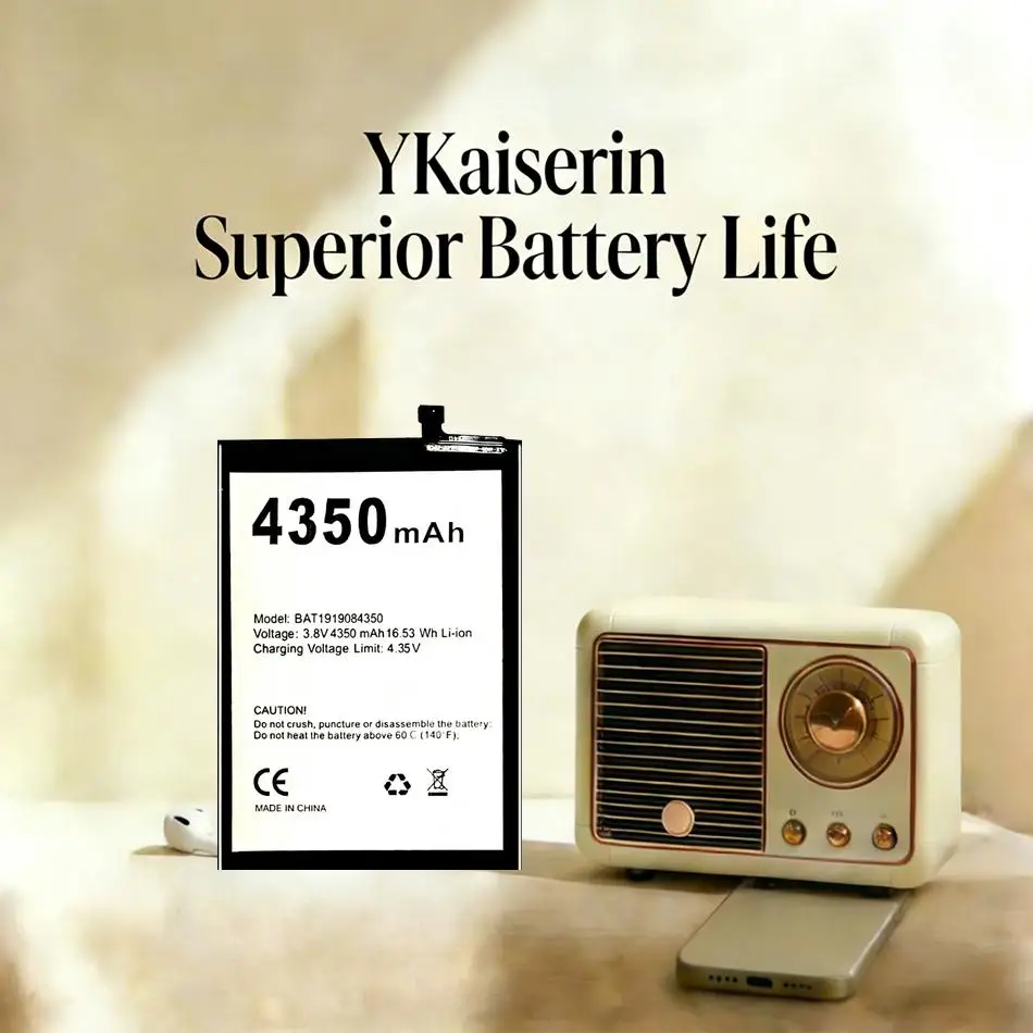 Аккумулятор для мобильного телефона 4350 мАч BAT1919084350, премиум-класс, замена для Doogee N20
Аккумулятор для мобильного телефона 4350 мАч BAT1919084350, премиум-класс, замена для Doogee N20