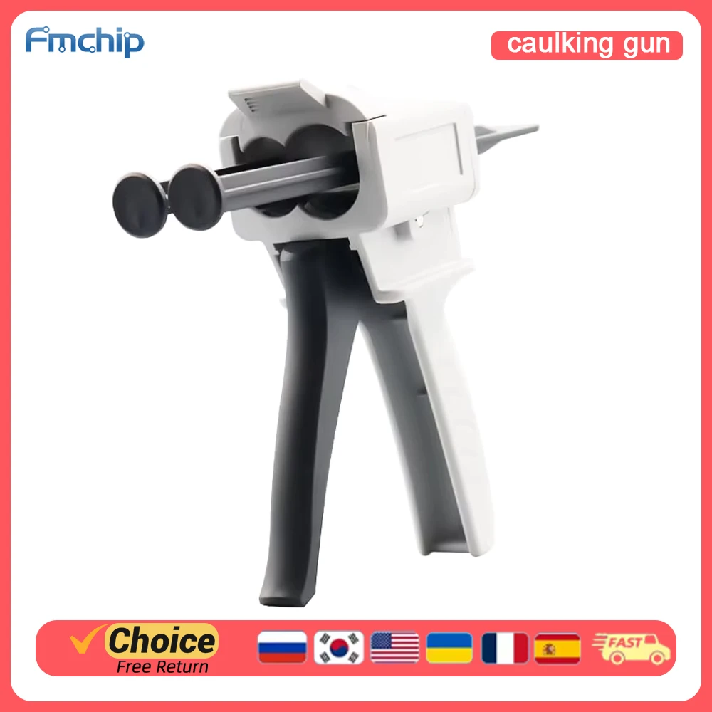 FMchip Manual AB Dispensing Gun, Epoxy Sealing, Adhesive Squeeze Type, Suitable for Sealing, Waterproofing and Construction Engi
FMchip Manual AB Dispensing Gun, Epoxy Sealing, Adhesive Squeeze Type, Suitable for Sealing, Waterproofing and Construction Engi