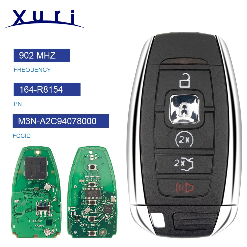 Xuri Proximity Smart Key 902MHZ For Lincoln Continental MKC MKZ MKX 2017 - 2020 Navigator Nautilus M3N-A2C94078000 164-R8226
Xuri Proximity Smart Key 902MHZ For Lincoln Continental MKC MKZ MKX 2017 - 2020 Navigator Nautilus M3N-A2C94078000 164-R8226