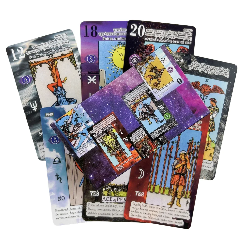 Lucky Tarot Cards Of Rider Divination Fortune Telling Oracle Training Deck Entertainment Board Game Party Edition
Lucky Tarot Cards Of Rider Divination Fortune Telling Oracle Training Deck Entertainment Board Game Party Edition