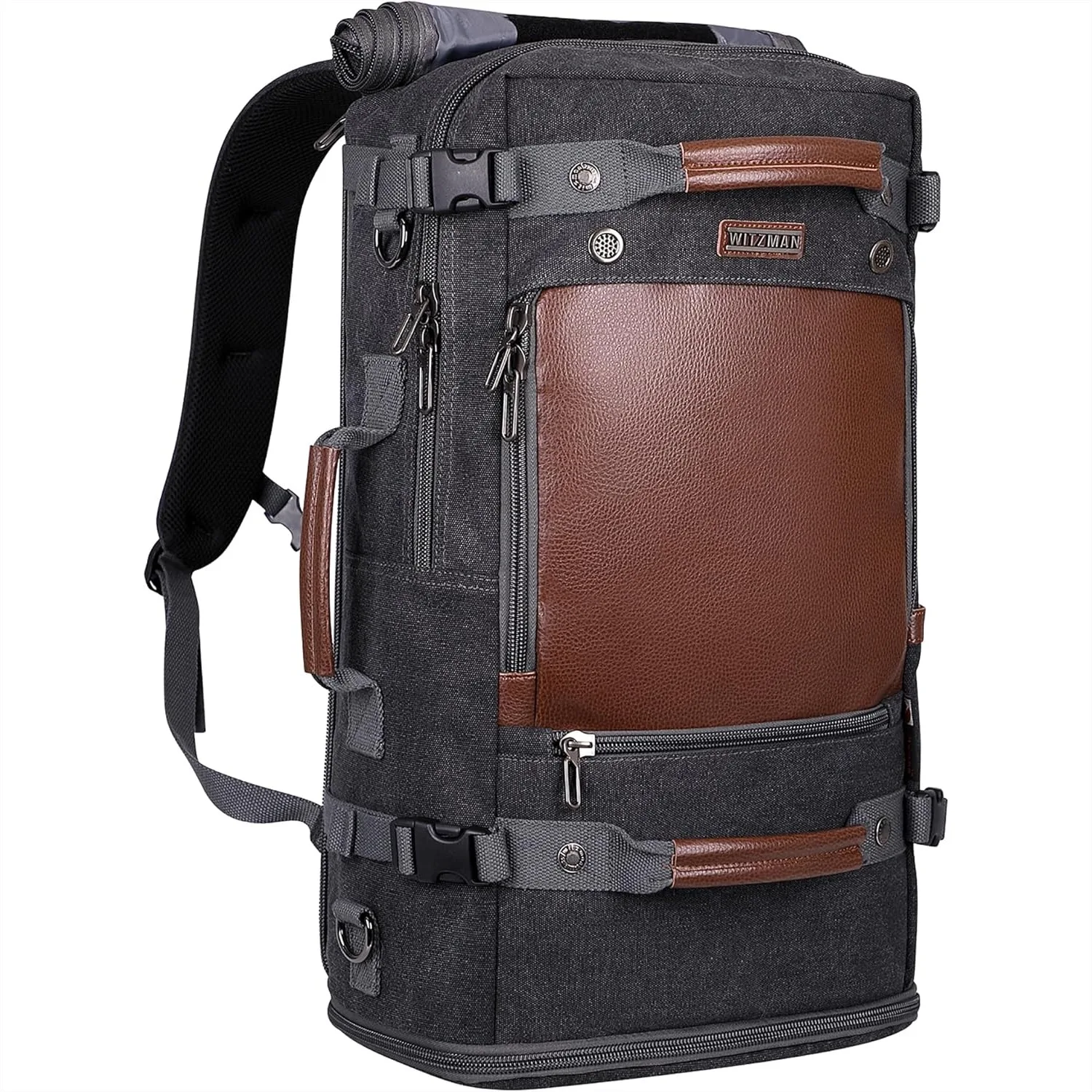 Canvas Travel Backpack for Men Women, Carry on Luggage Rucksack with Shoe Compartment, Multifunctional Duffel Bag
Canvas Travel Backpack for Men Women, Carry on Luggage Rucksack with Shoe Compartment, Multifunctional Duffel Bag